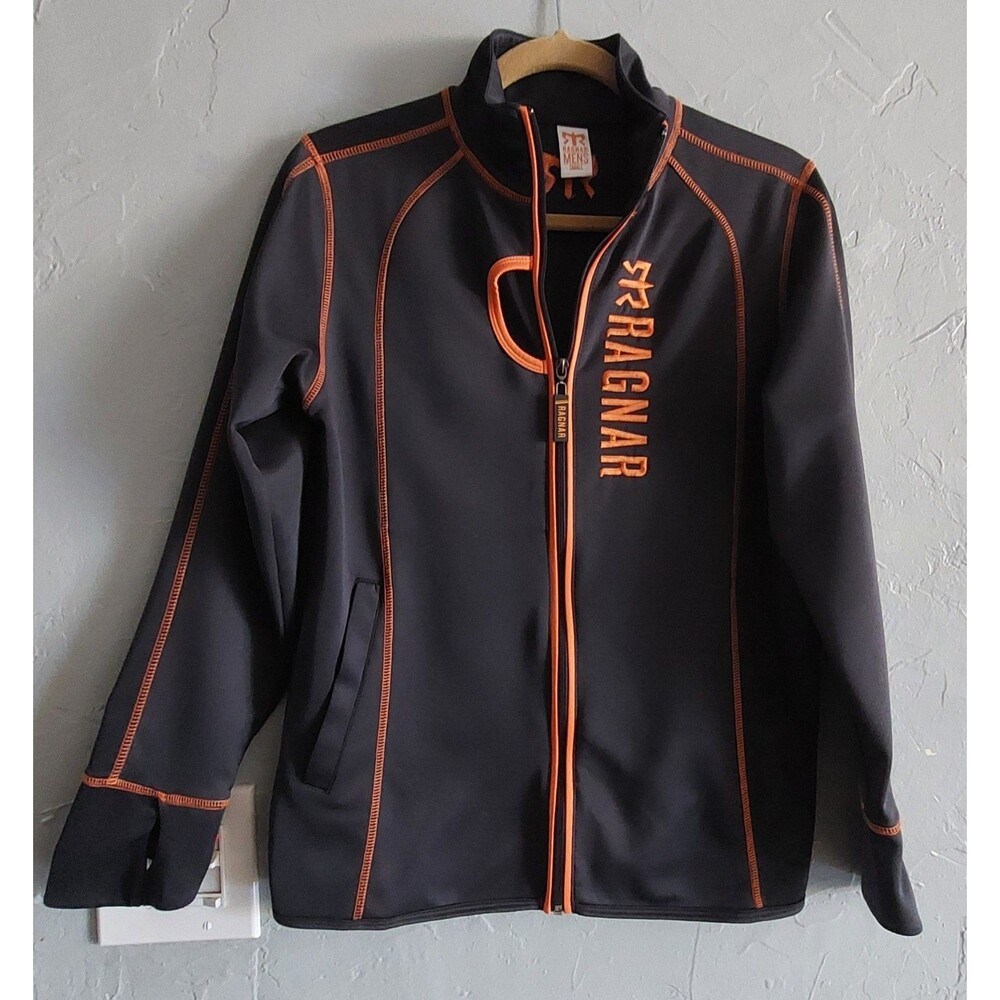 RAGNAR jacket Sweater Men Small, Polyester,Spandex,Full Zipper, Pocker,17 Inch O